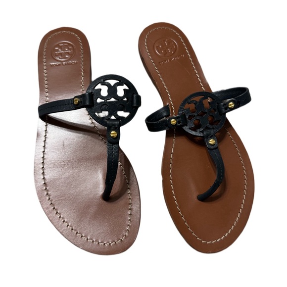 Tory Burch Mini Miller Thong Sandal-Black - Picture 1 of 9